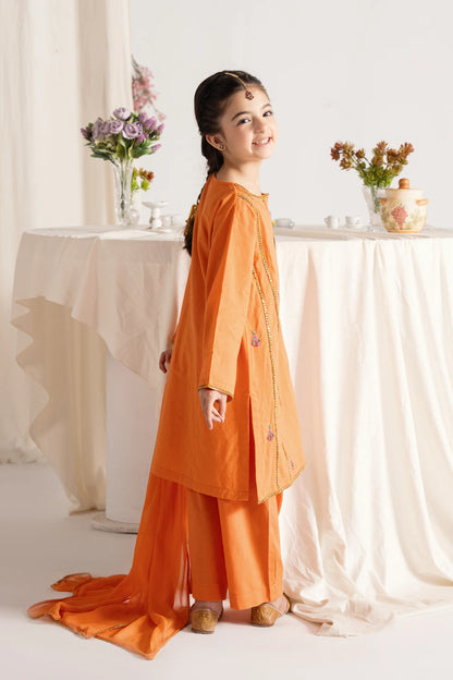 3 Piece- Embroidered Lawn Suit - Cougar Clothing