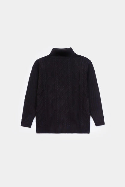 Textured Knit Roll Neck Sweater - Cougar Clothing