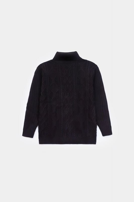 Textured Knit Roll Neck Sweater - Cougar Clothing