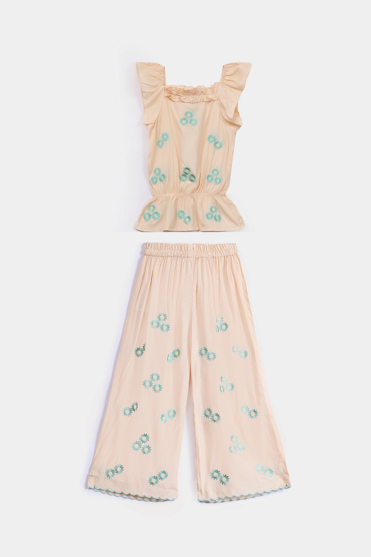 2 Piece- Embroidered Co-Ord Set - Cougar Clothing