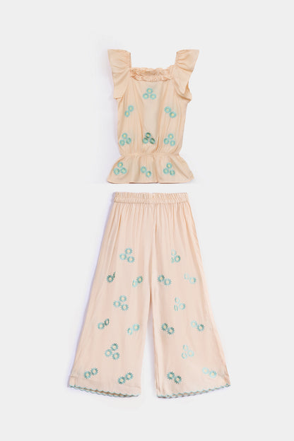 2 Piece- Embroidered Co-Ord Set - Cougar Clothing