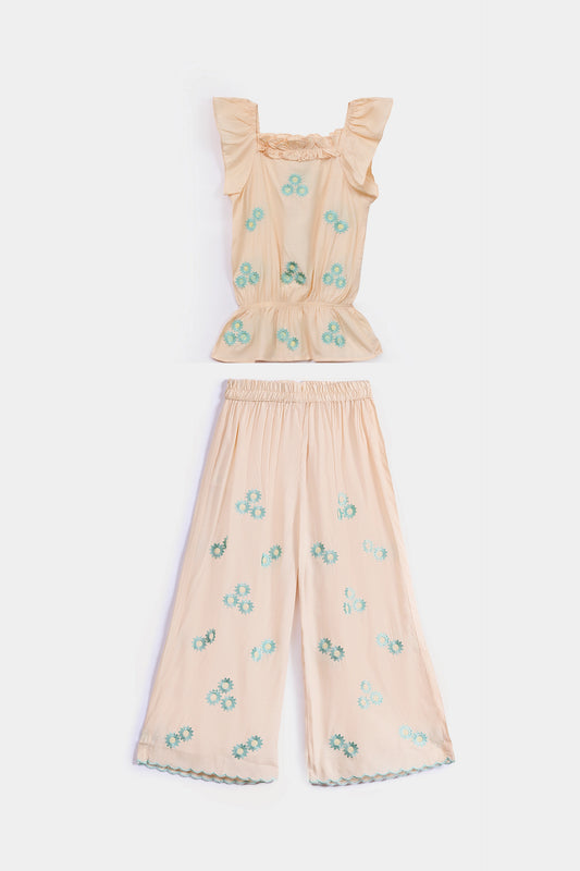 2 Piece- Embroidered Co-Ord Set - Cougar Clothing