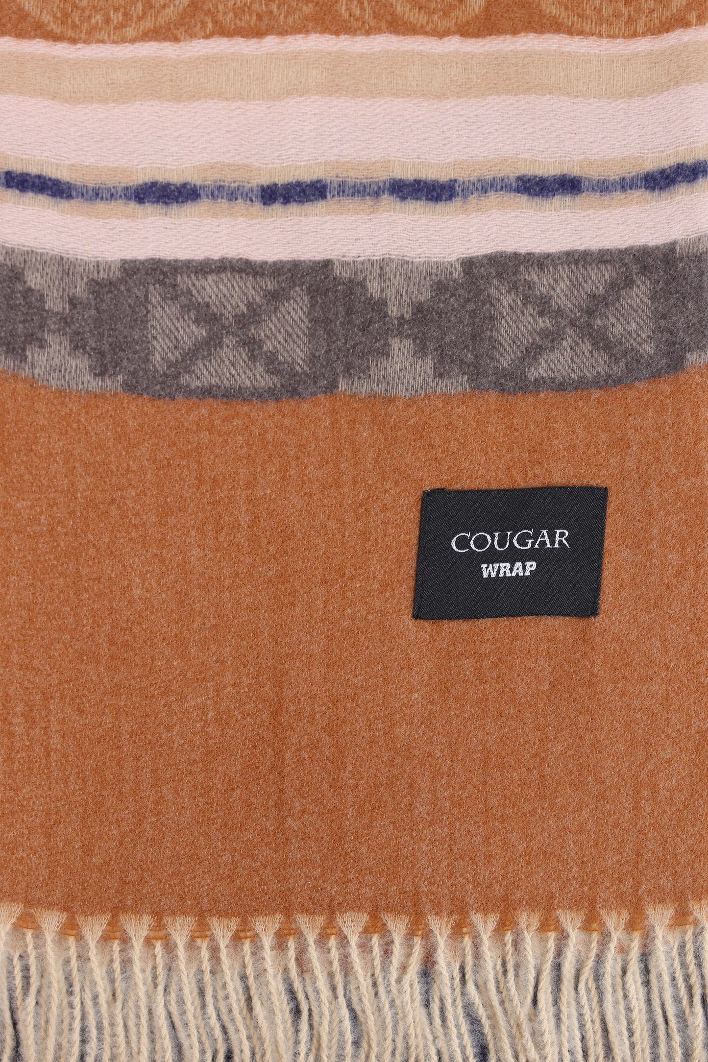 Striped Knitted Shawl - Cougar Clothing