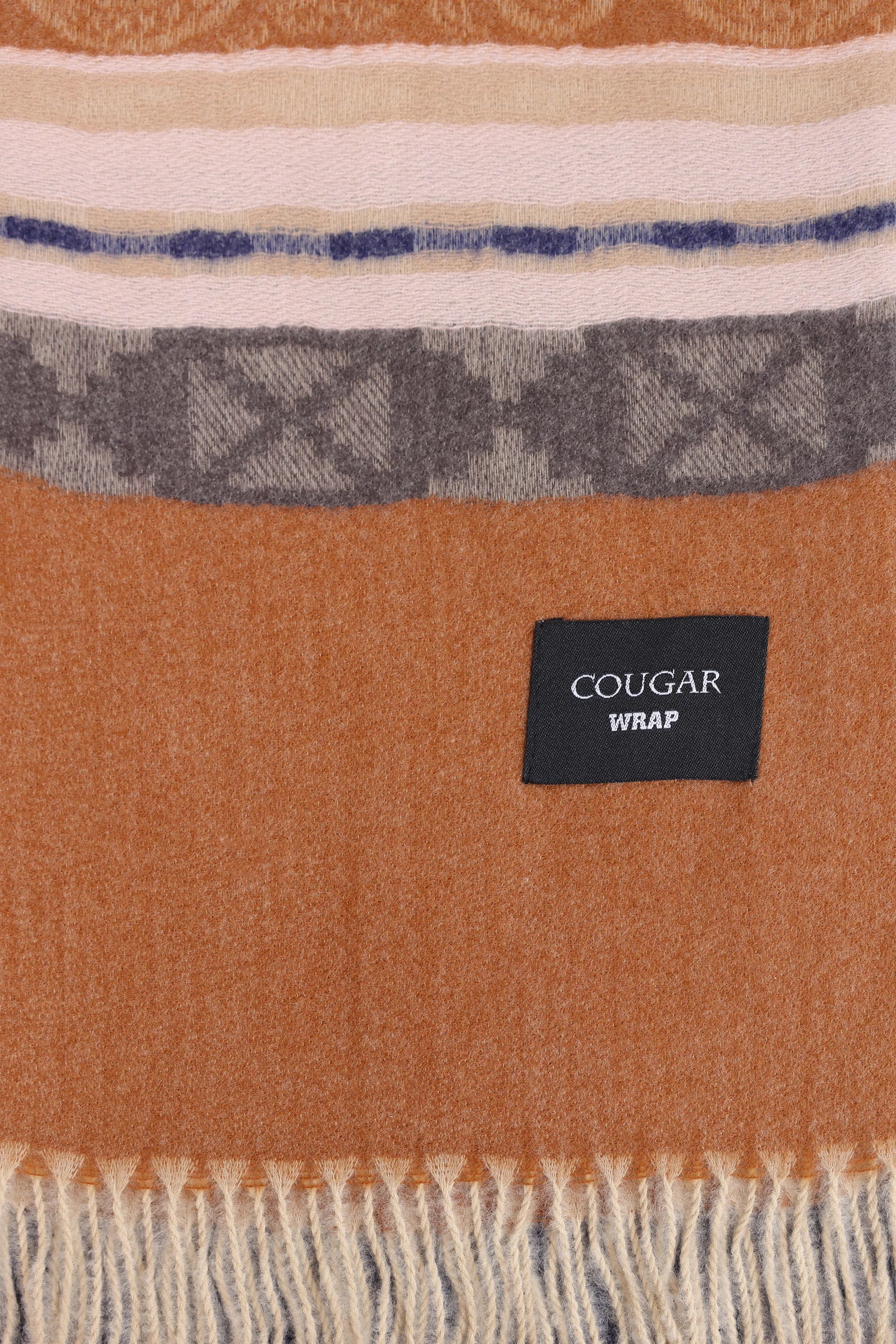 Striped Knitted Shawl - Cougar Clothing