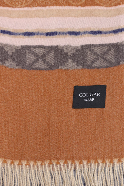 Striped Knitted Shawl - Cougar Clothing