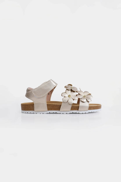 Floral Embellished Sandals - Cougar Clothing