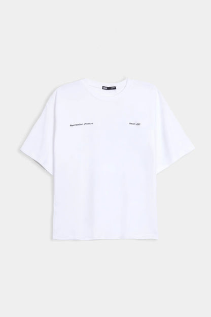Boxy Interlock Graphic T-Shirt - Cougar Clothing