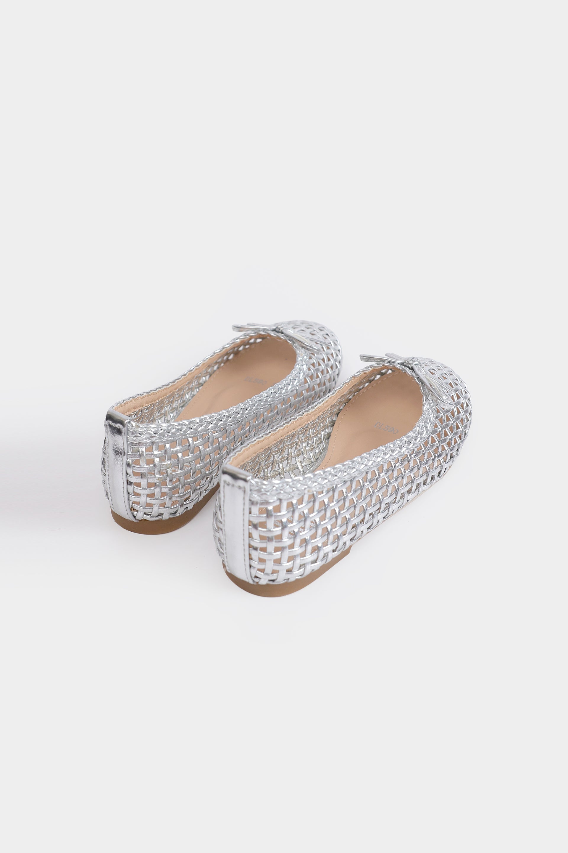 Braided Ballet Flats With Bows - Cougar Clothing