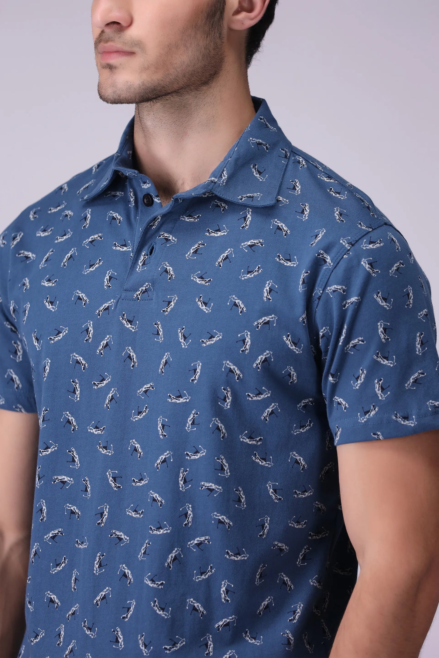 All Over Printed Polo - Cougar Clothing