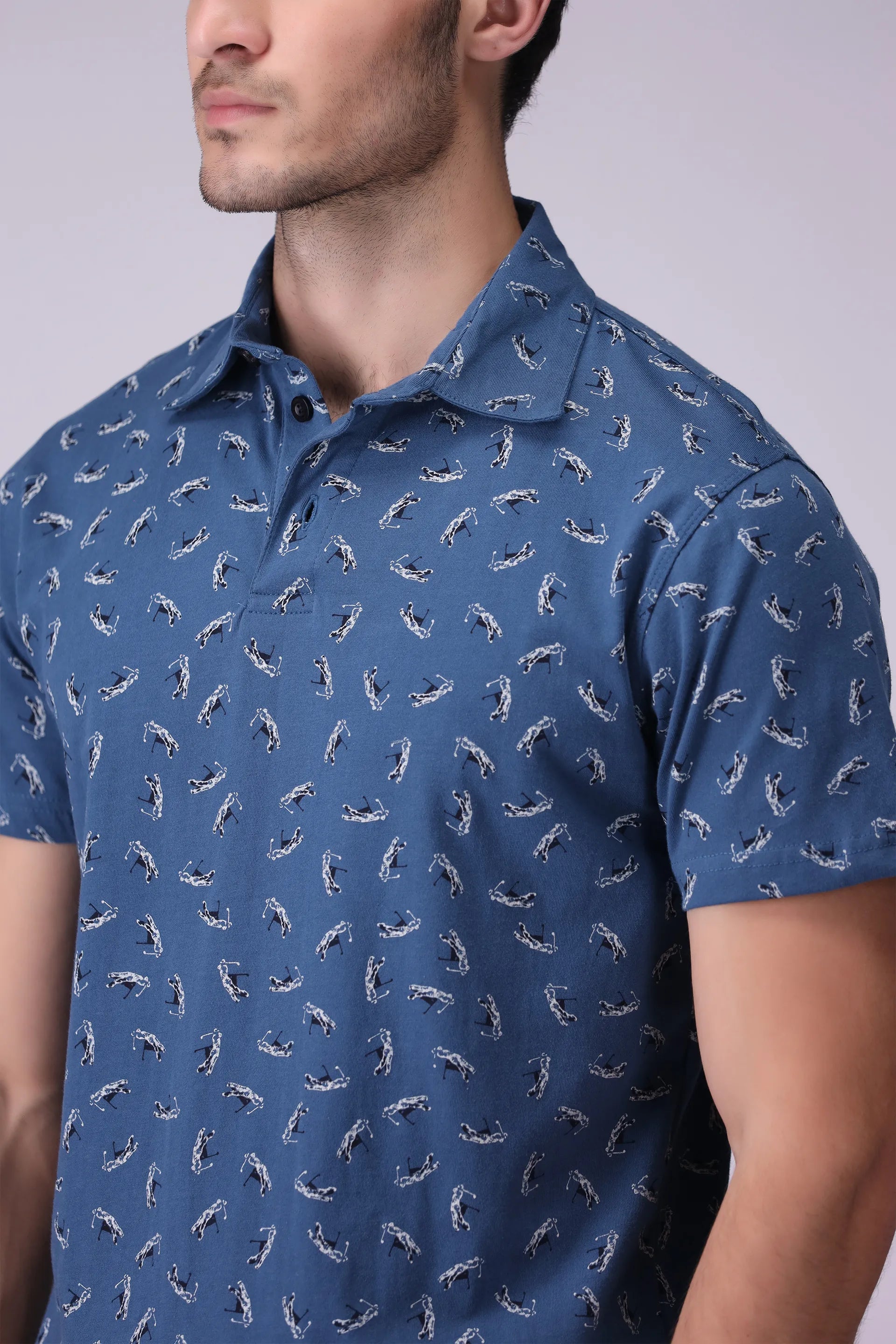 All Over Printed Polo - Cougar Clothing
