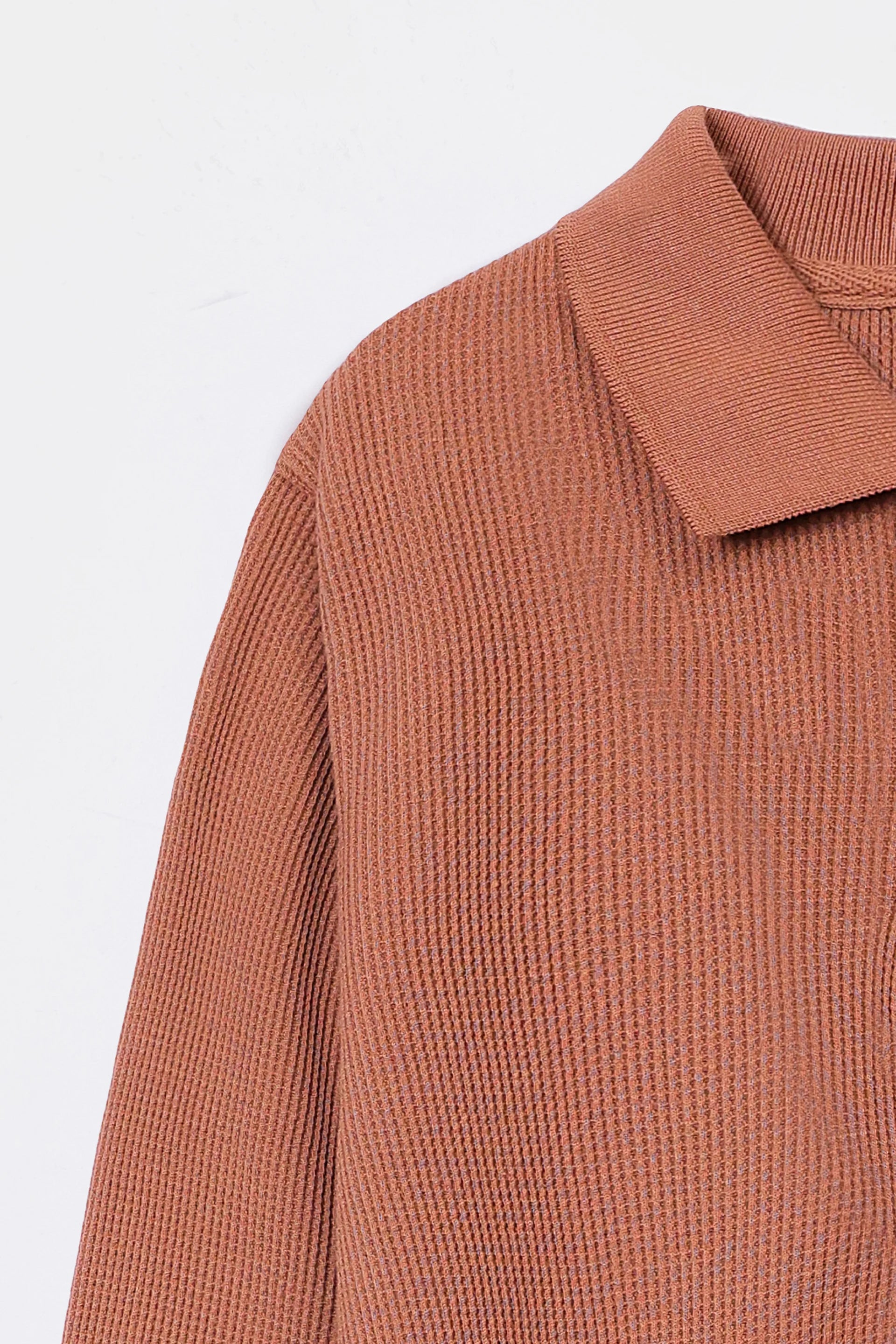 Waffle Knit Polo - Cougar Clothing