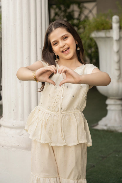 Embellished Sharara Set - Cougar Clothing