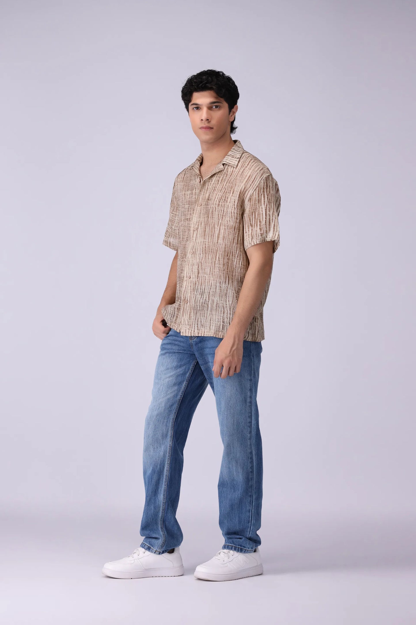 Tie-Dye Textured Shirt - Cougar Clothing