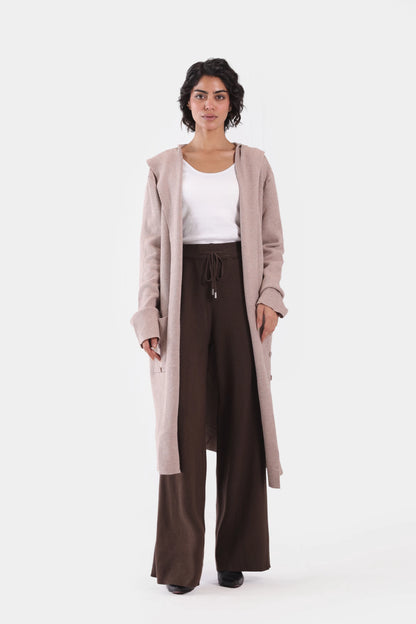Hooded Long Cardigan - Cougar Clothing