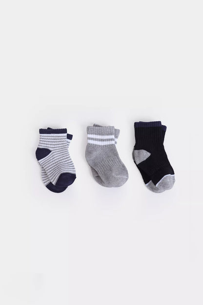Pack of 3 Short Crew Socks - Cougar Clothing