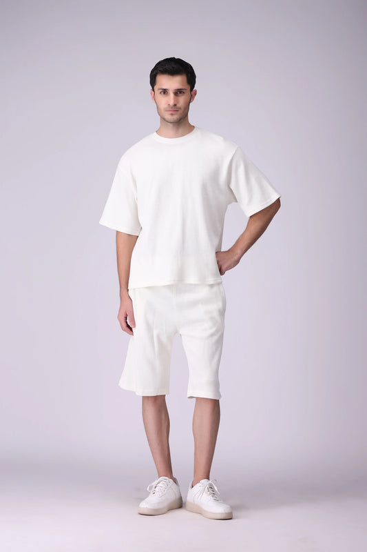 Relax Fit Waffle Knit Shorts - Cougar Clothing