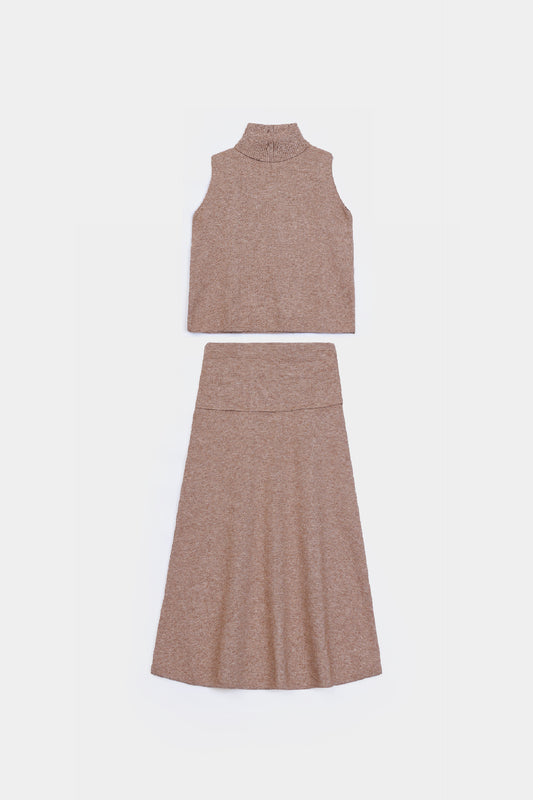 Top & Skirt Knit Co-Ord Set - Cougar Clothing