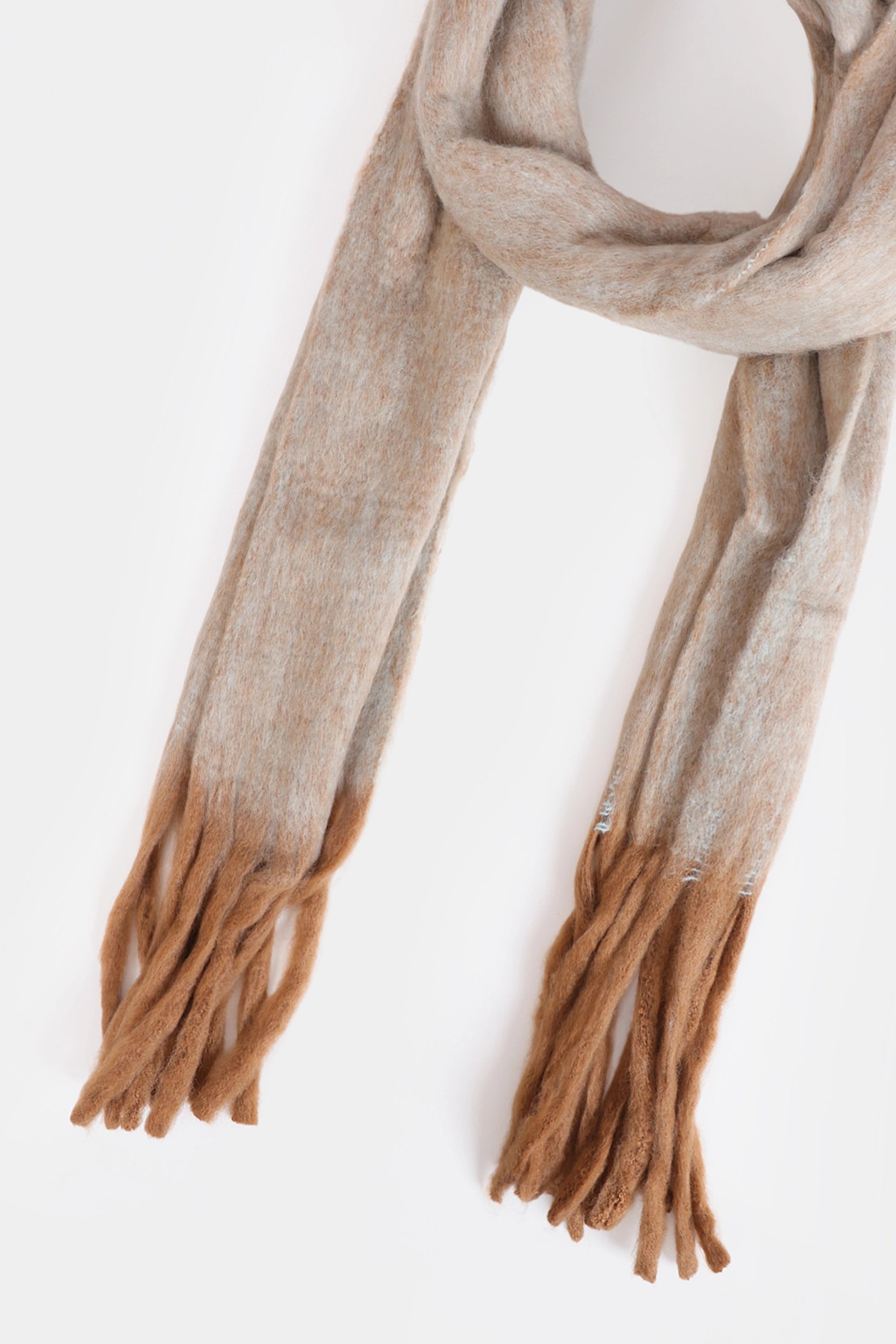 Contrast Accent Knit Shawl - Cougar Clothing