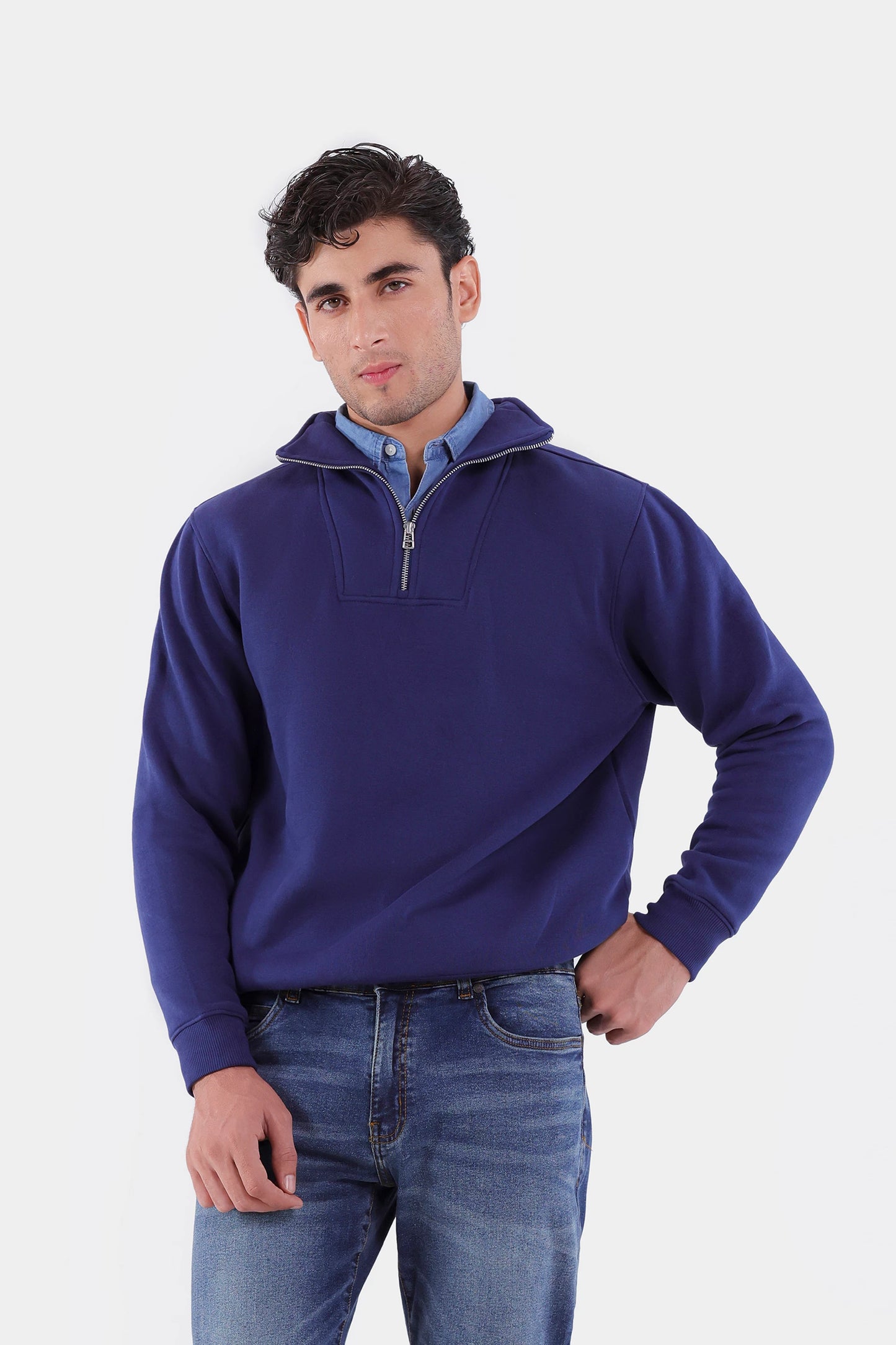 Quarter Zip Sweatshirt - Cougar Clothing