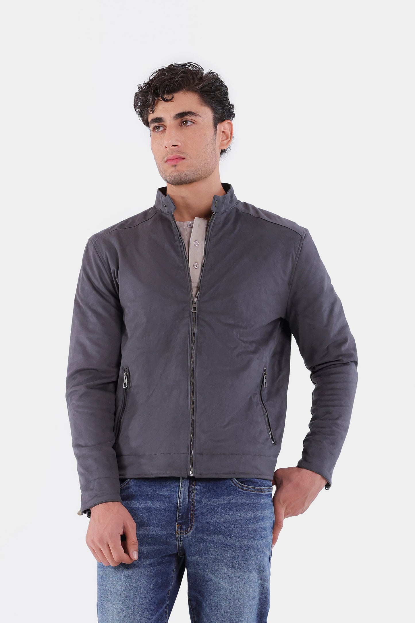 Faux Suede Jacket - Cougar Clothing