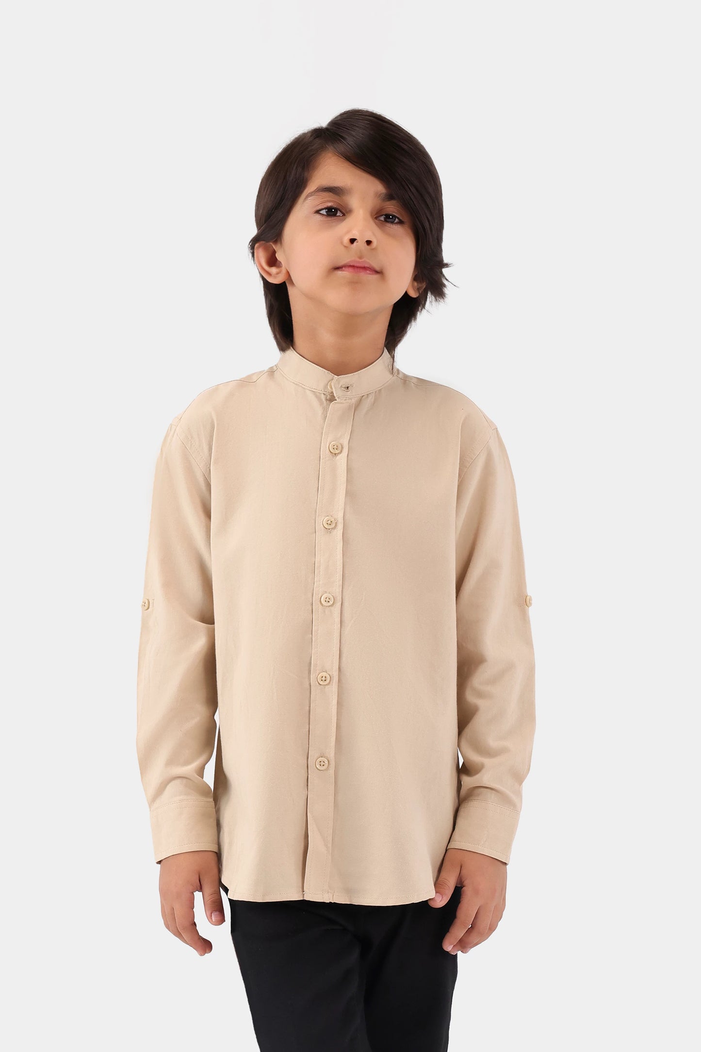 Band Collar Shirt - Cougar Clothing