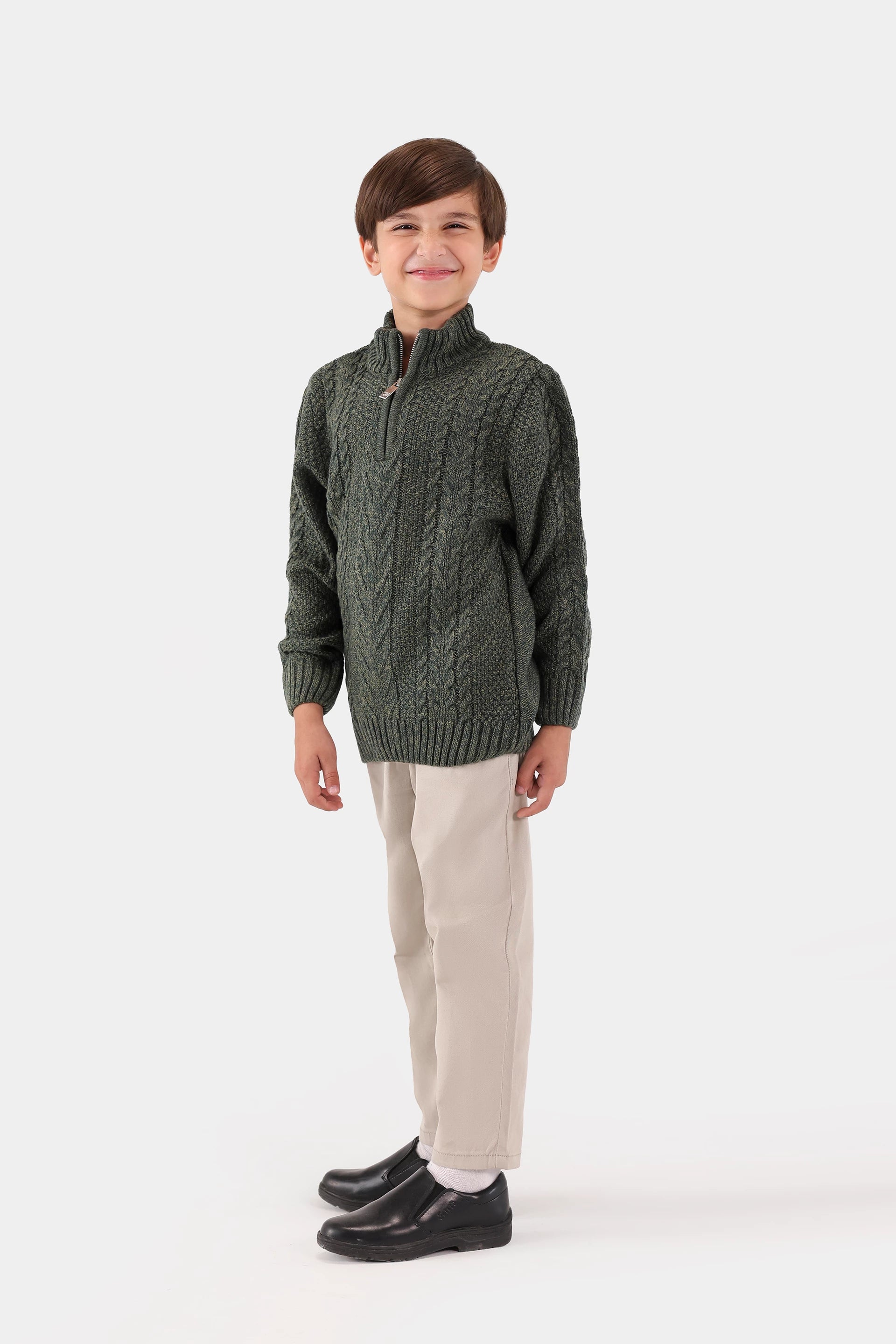 Quarter Zip Sweater - Cougar Clothing