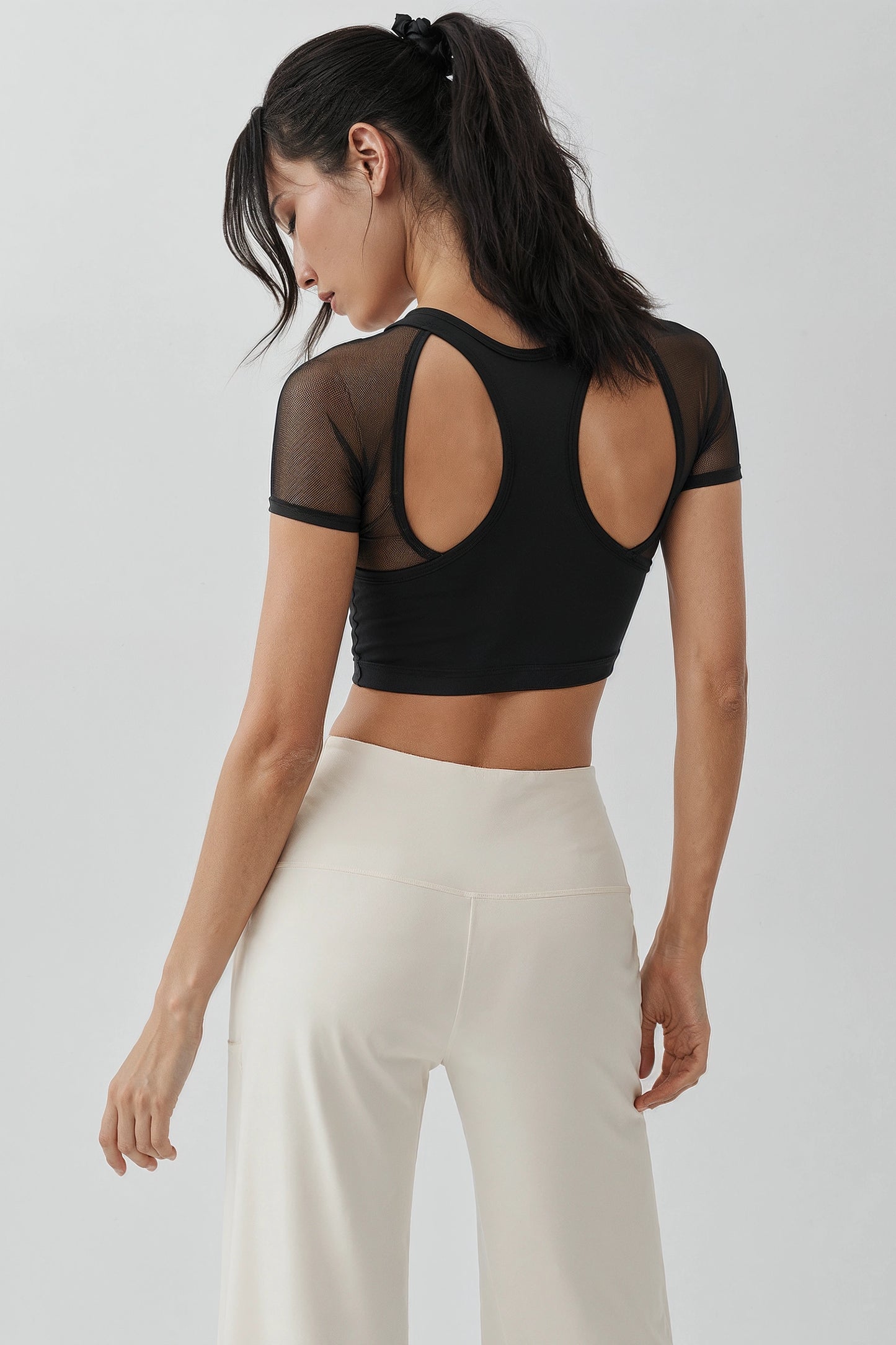 Activewear Cut-Out Crop Top