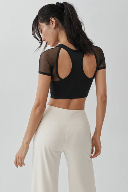 Activewear Cut-Out Crop Top
