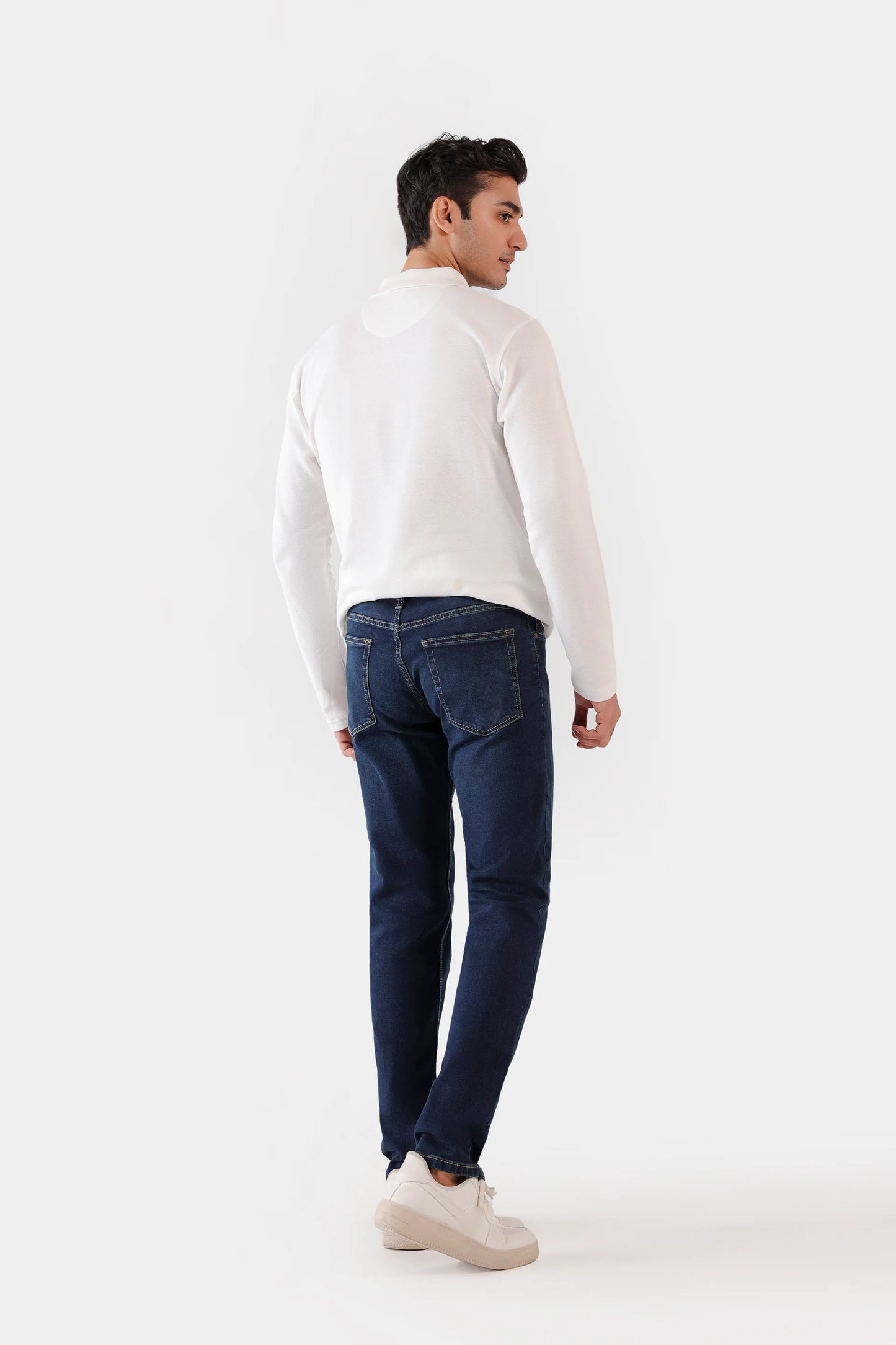 Slim Fit Jeans With Whiskers - Cougar Clothing