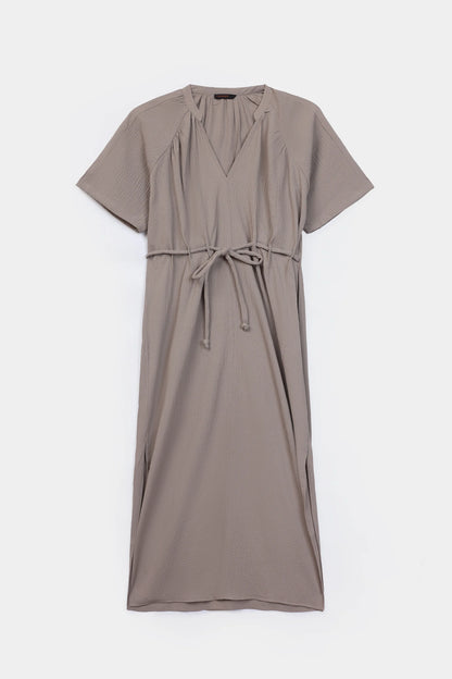 Crushed Midi Dress - Cougar Clothing