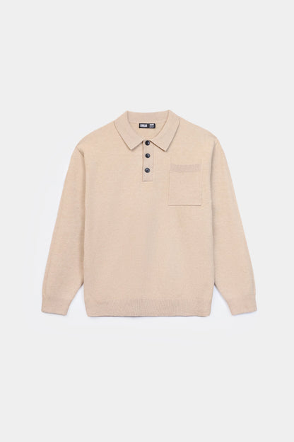 Patch Pocket Sweater Polo - Cougar Clothing