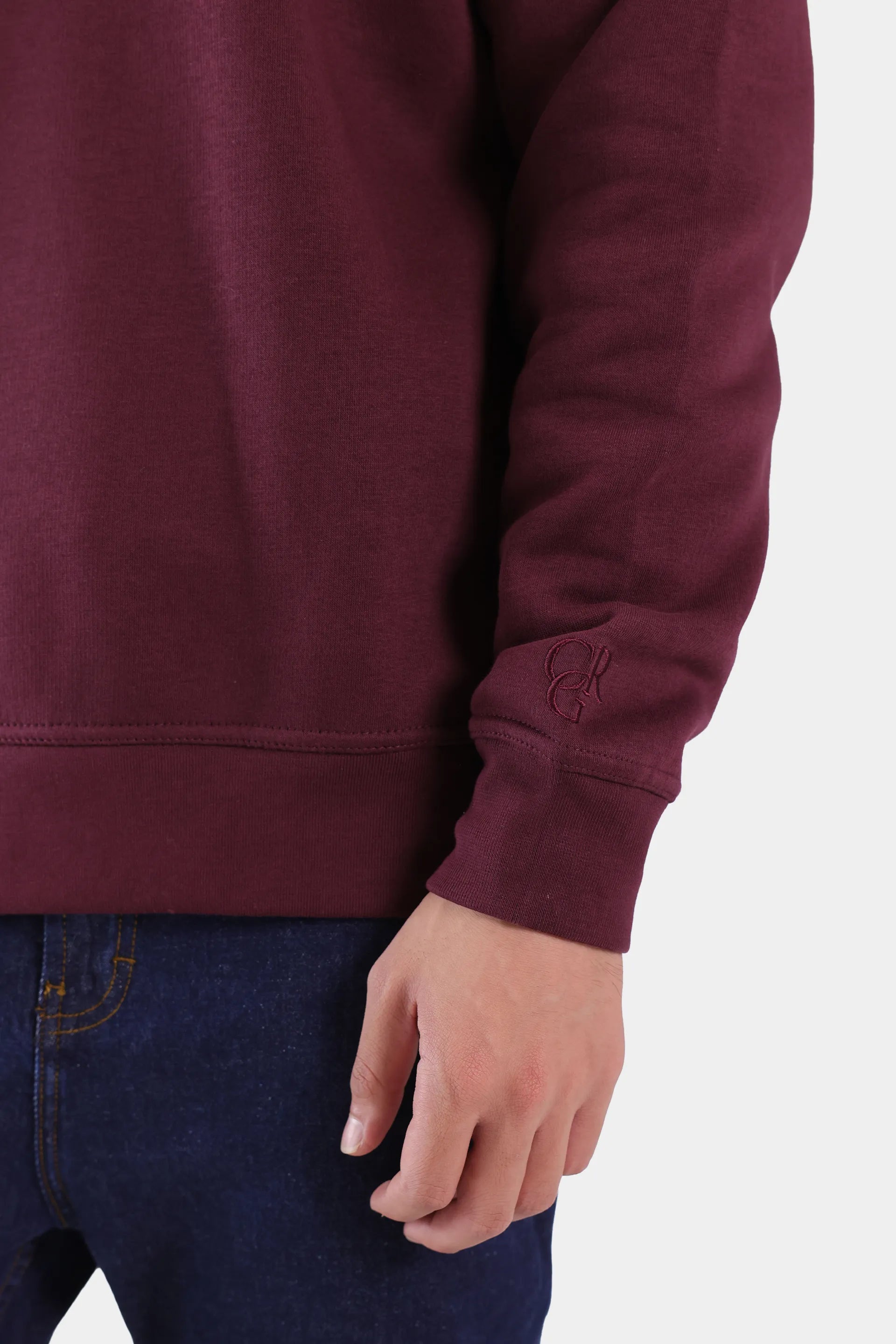 Paneled Quarter Zip Sweatshirt - Cougar Clothing