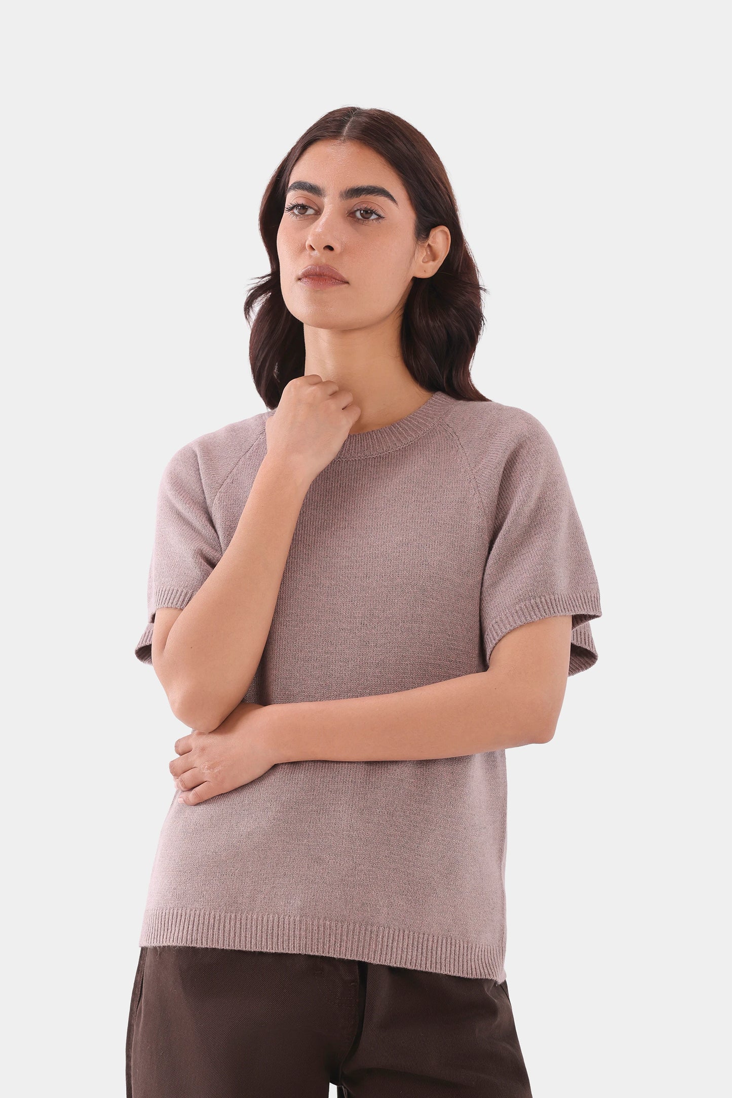 Raglan Sleeved Knitted Sweater - Cougar Clothing