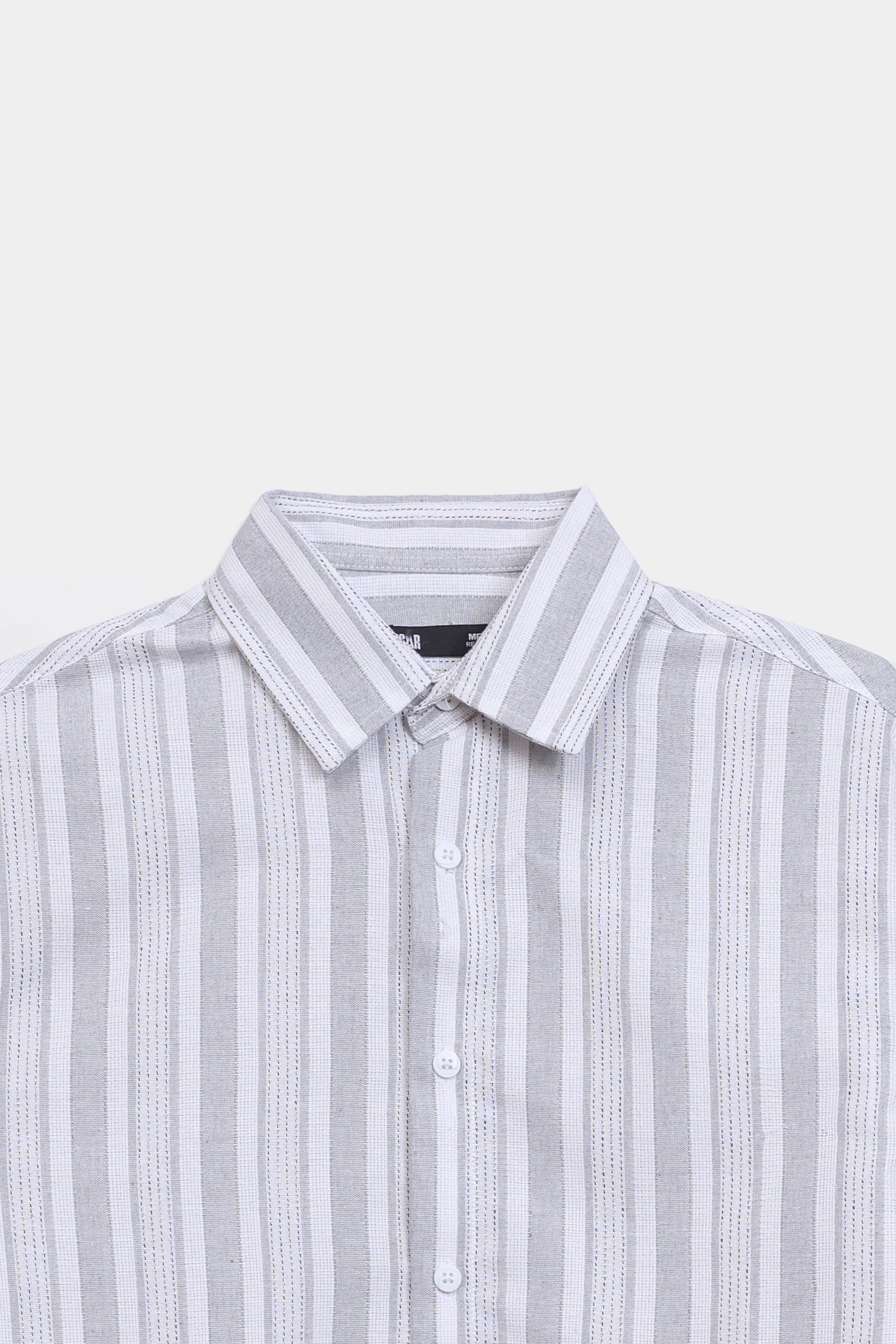 Jacquard Striped Shirt - Cougar Clothing