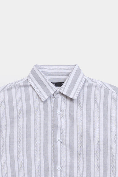 Jacquard Striped Shirt - Cougar Clothing