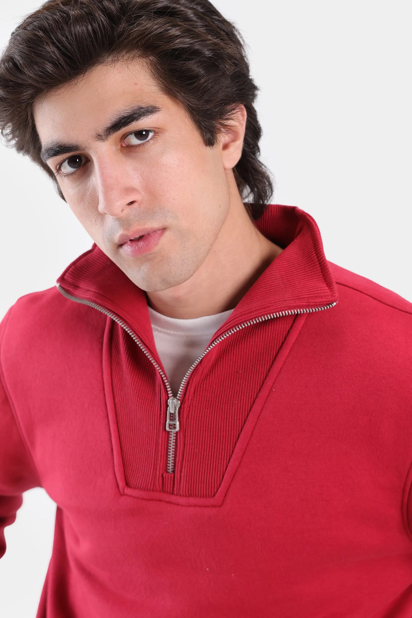 Relaxed Quarter Zip Sweatshirt - Cougar Clothing