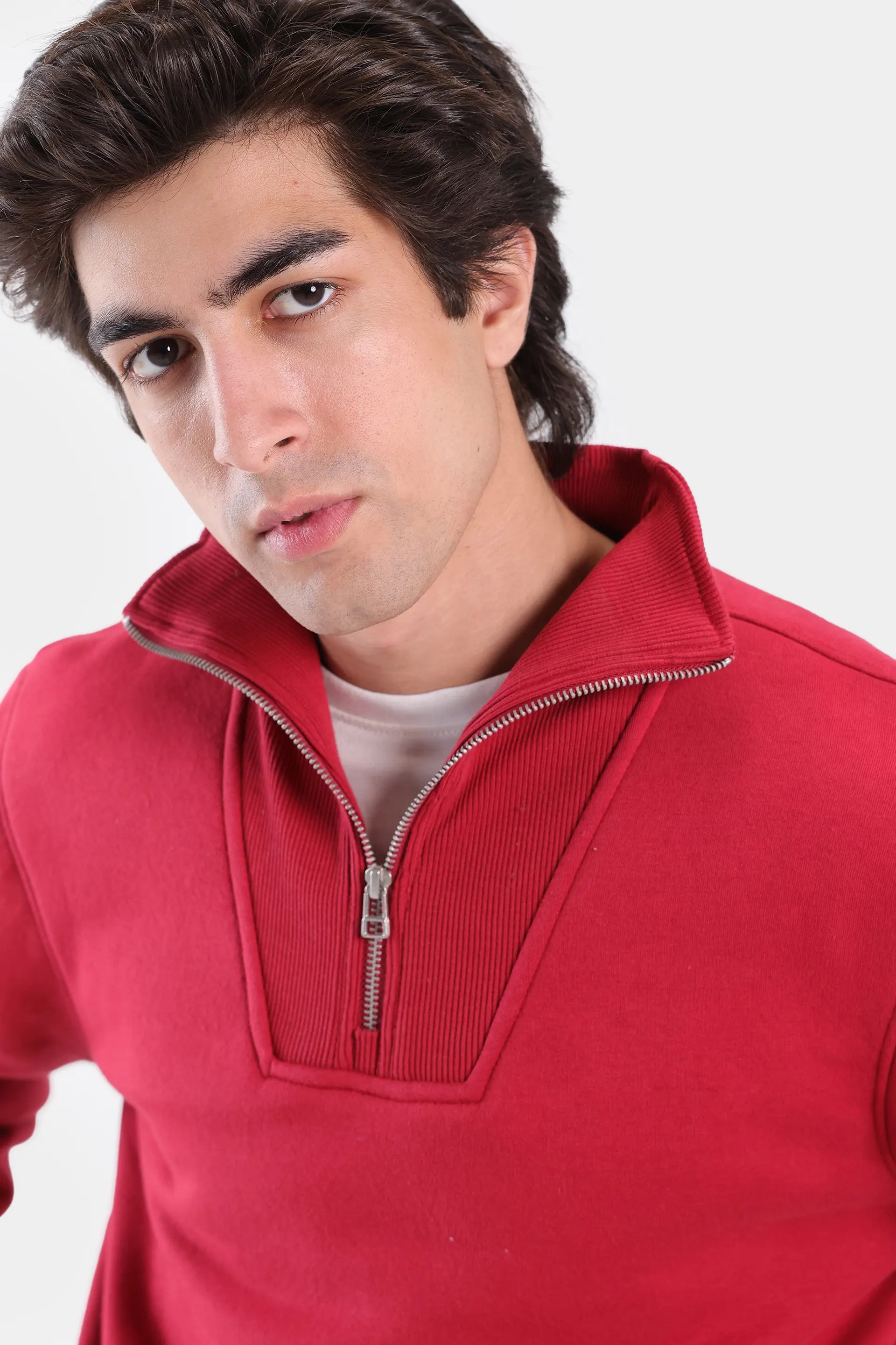 Relaxed Quarter Zip Sweatshirt - Cougar Clothing