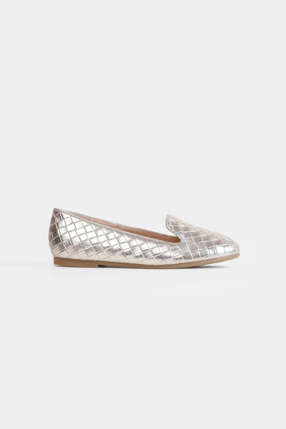Metallic Ballet Flats - Cougar Clothing