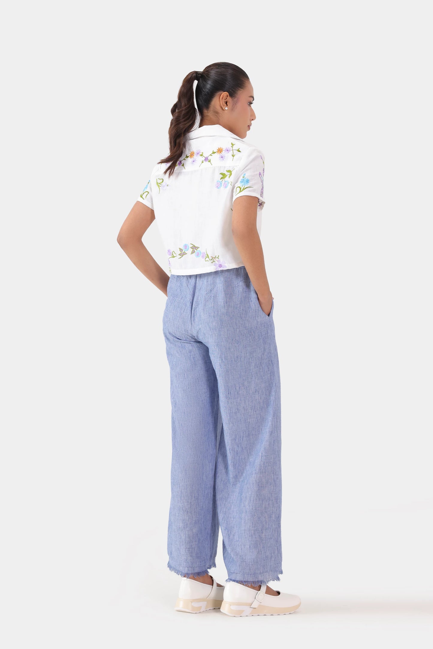 Floral Embroidered Shirt - Cougar Clothing