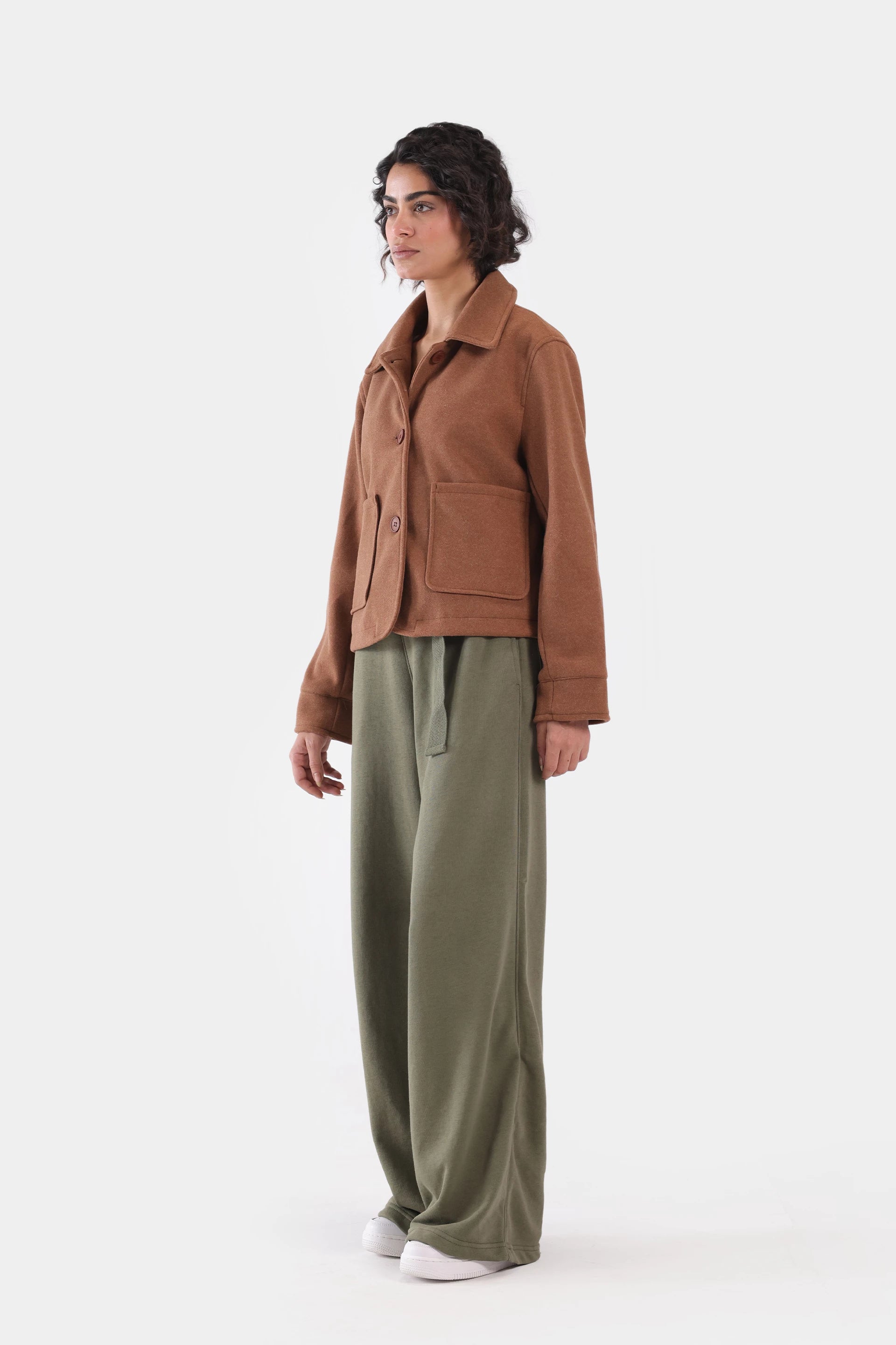 Tweed Cropped Jacket - Cougar Clothing