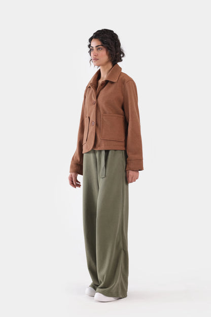 Tweed Cropped Jacket - Cougar Clothing