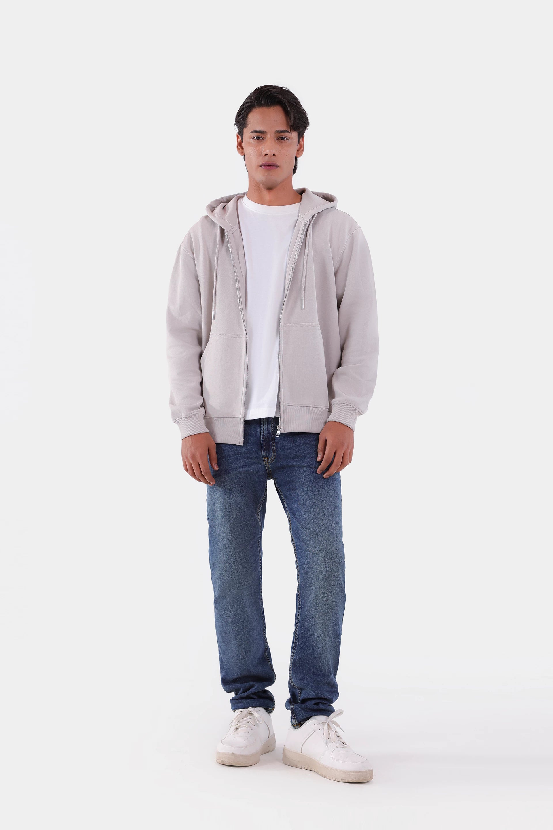 Basic Zipper Hoodie - Cougar Clothing