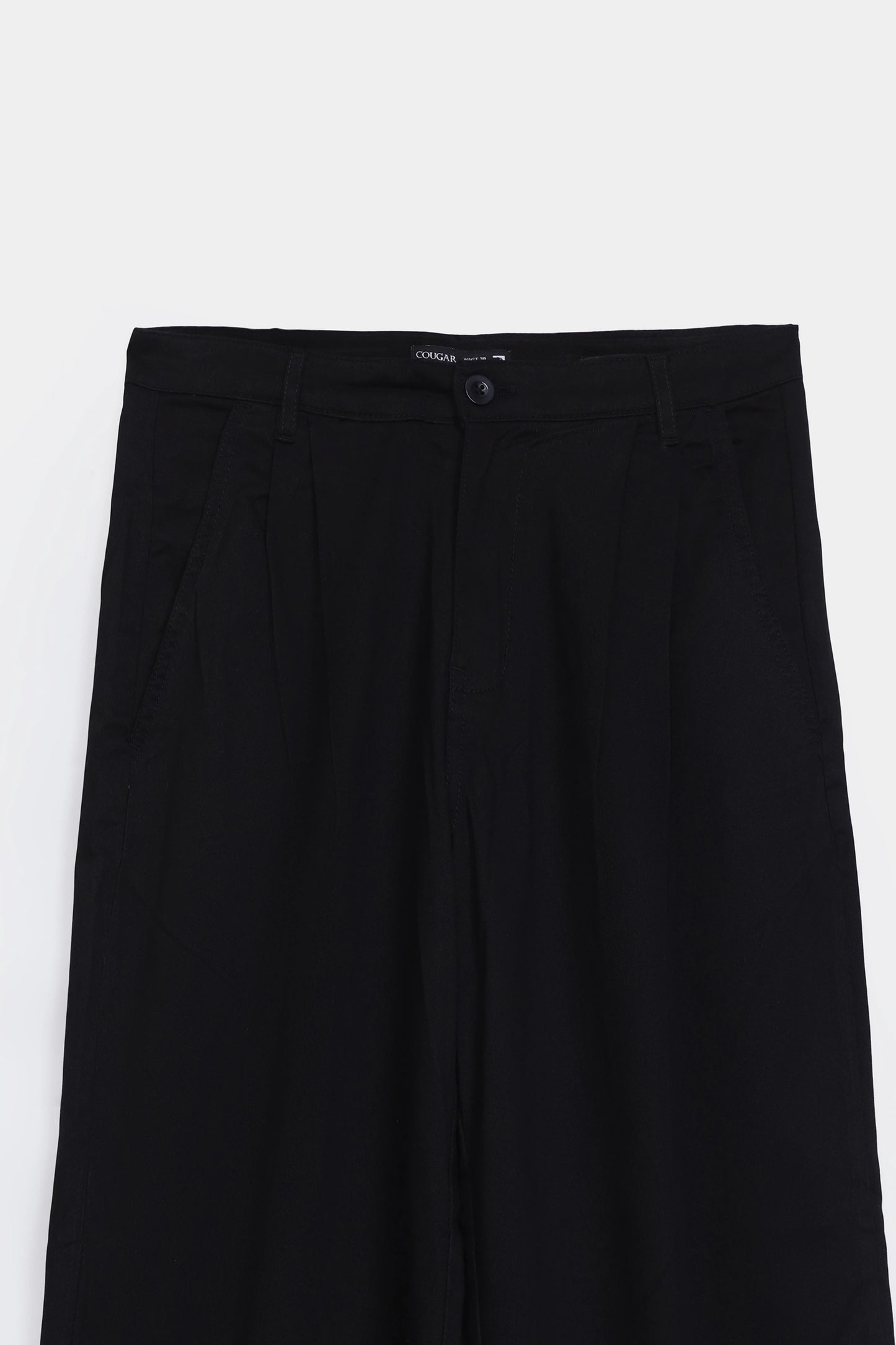 Wide Leg Pleated Trousers - Cougar Clothing