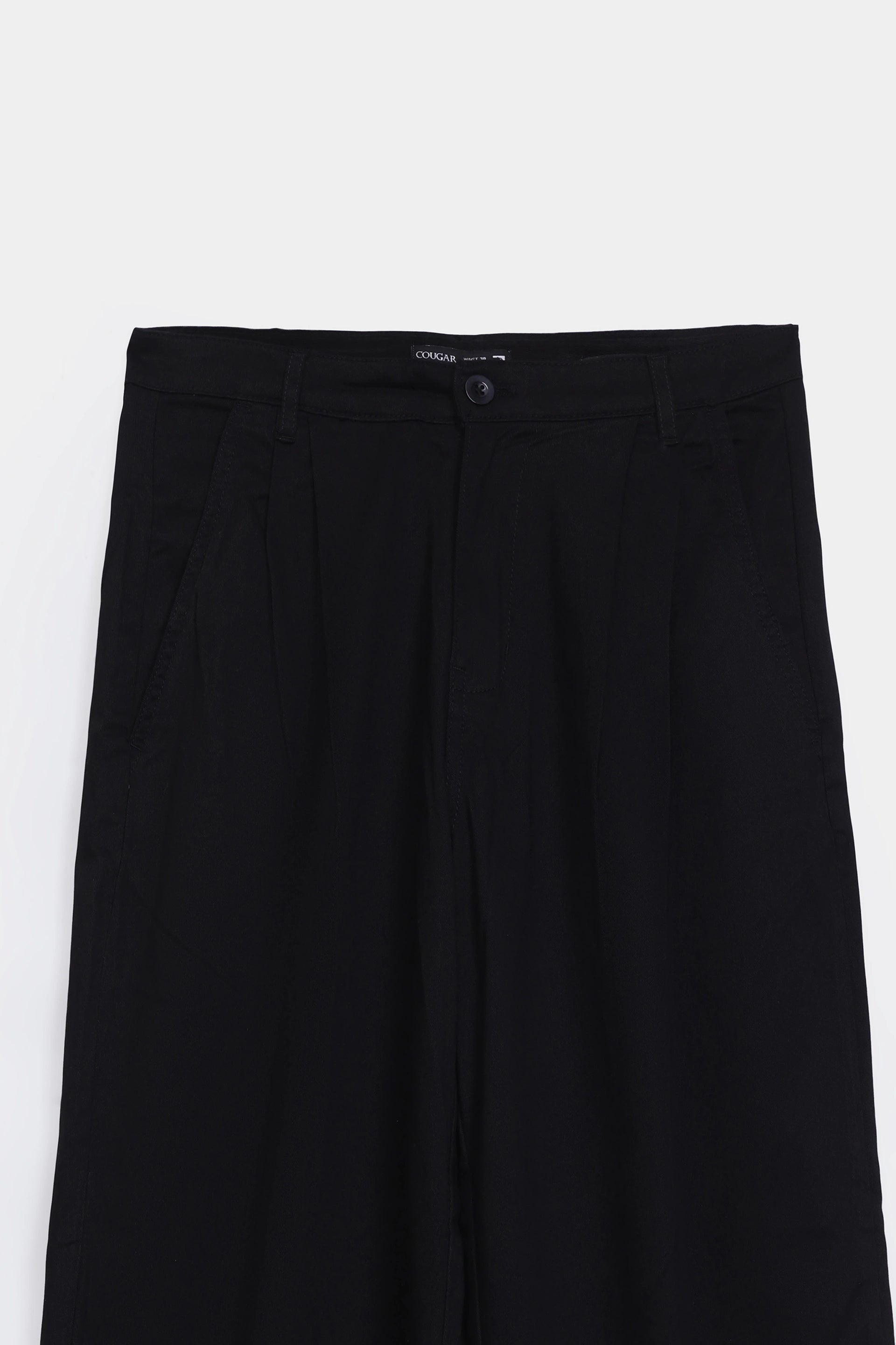 Wide Leg Pleated Trousers - Cougar Clothing