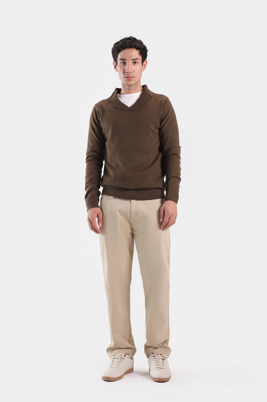 Shawl Collar Sweater - Cougar Clothing