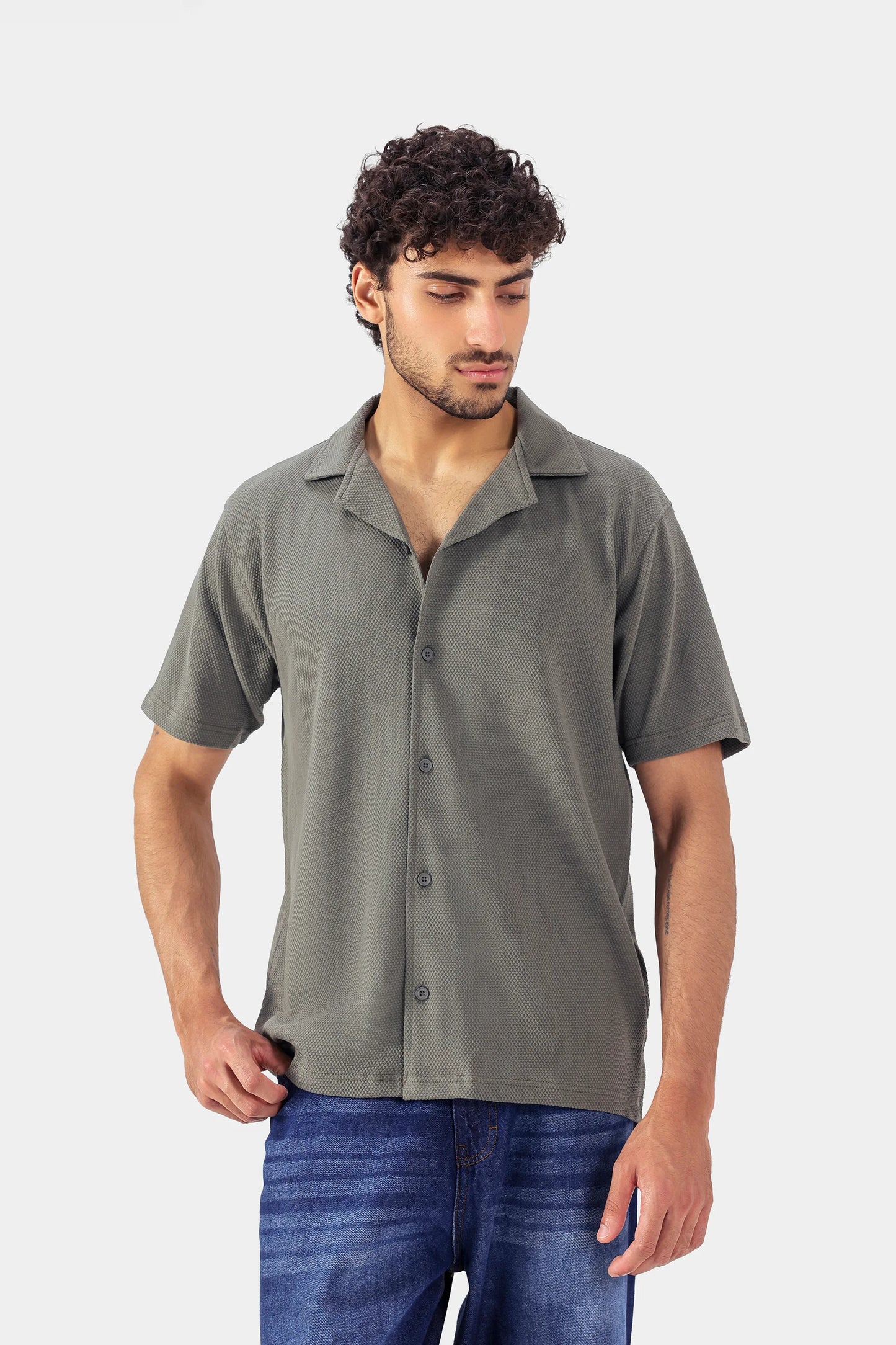 Relaxed Textured Shirt - Cougar Clothing