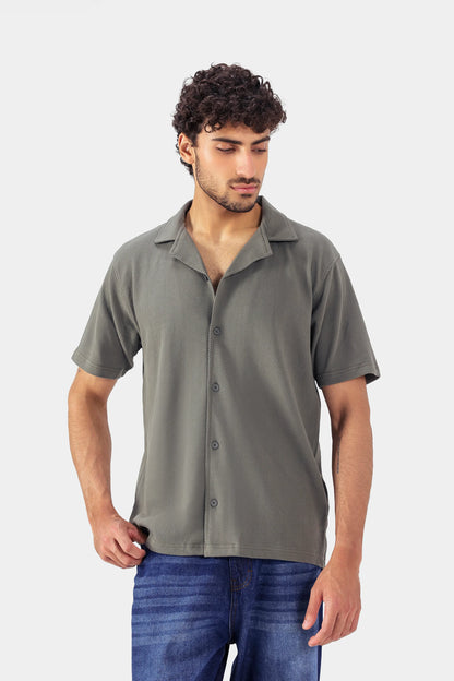 Relaxed Textured Shirt - Cougar Clothing