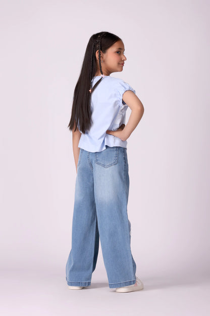Marine Straight Fit Printed Jeans - Cougar Clothing