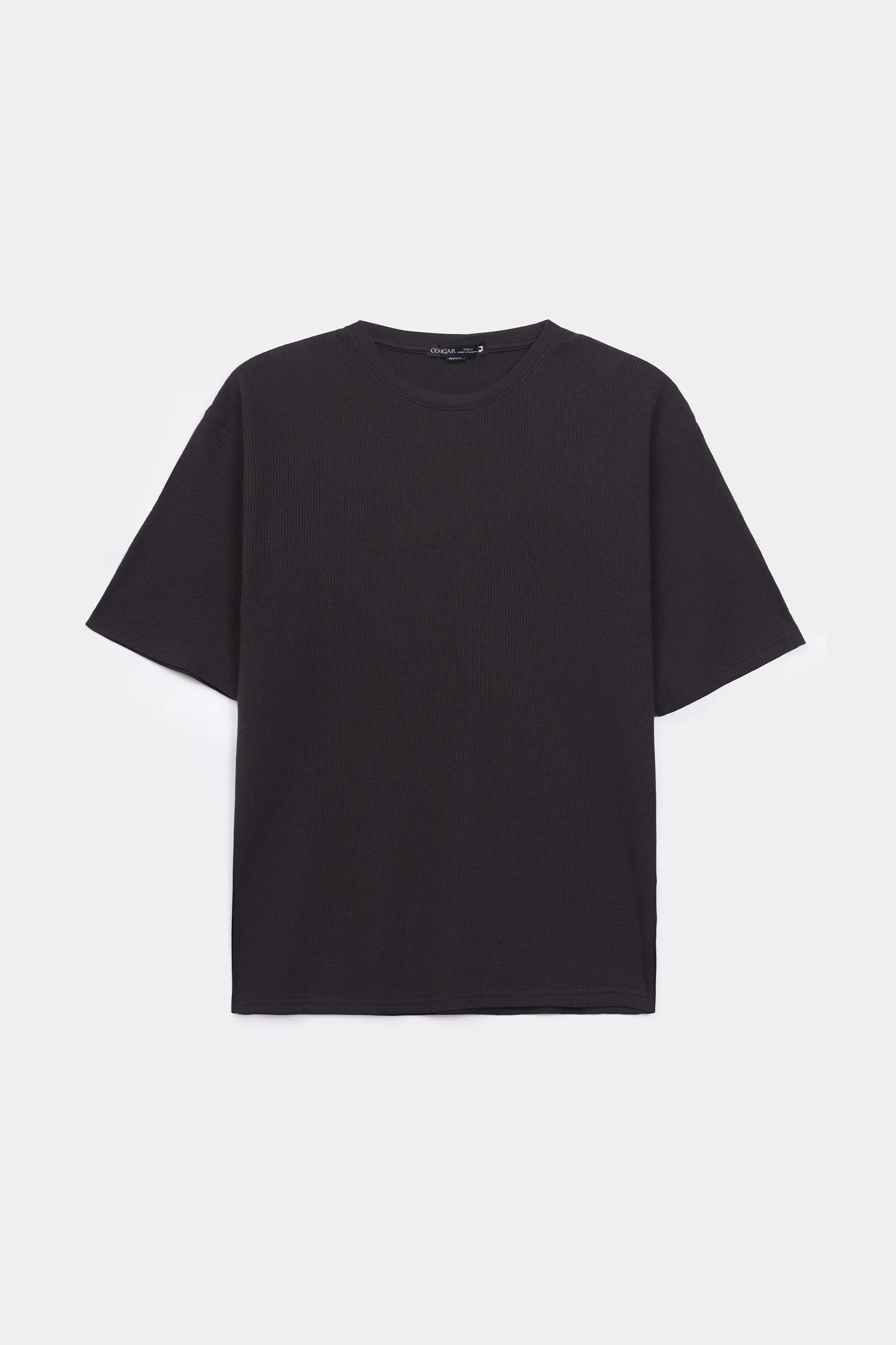 Relaxed Waffle Knit T-Shirt - Cougar Clothing