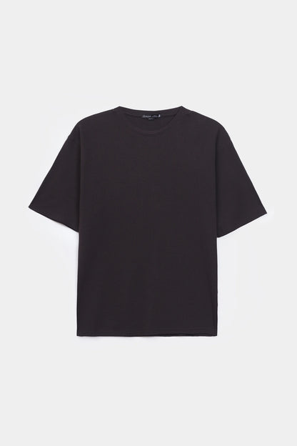 Relaxed Waffle Knit T-Shirt - Cougar Clothing